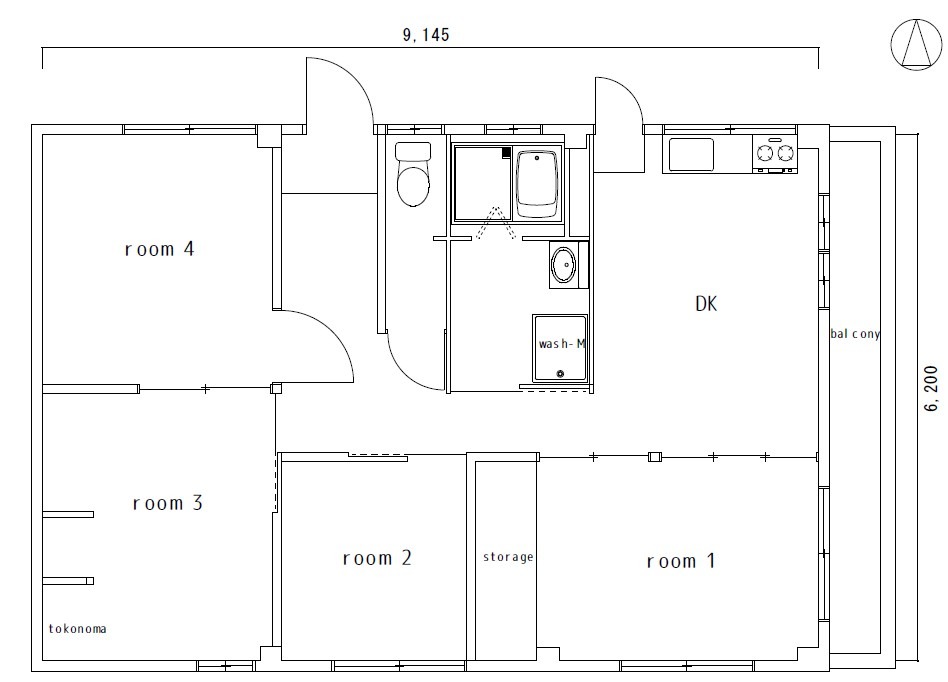 このお部屋の間取り図